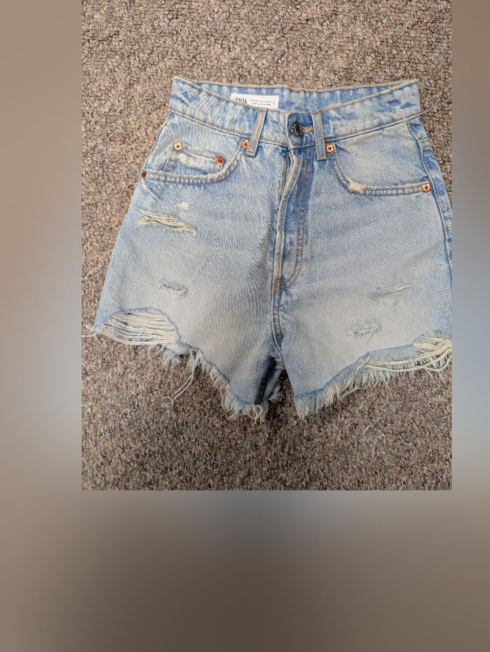 Zara denim shorts size 2